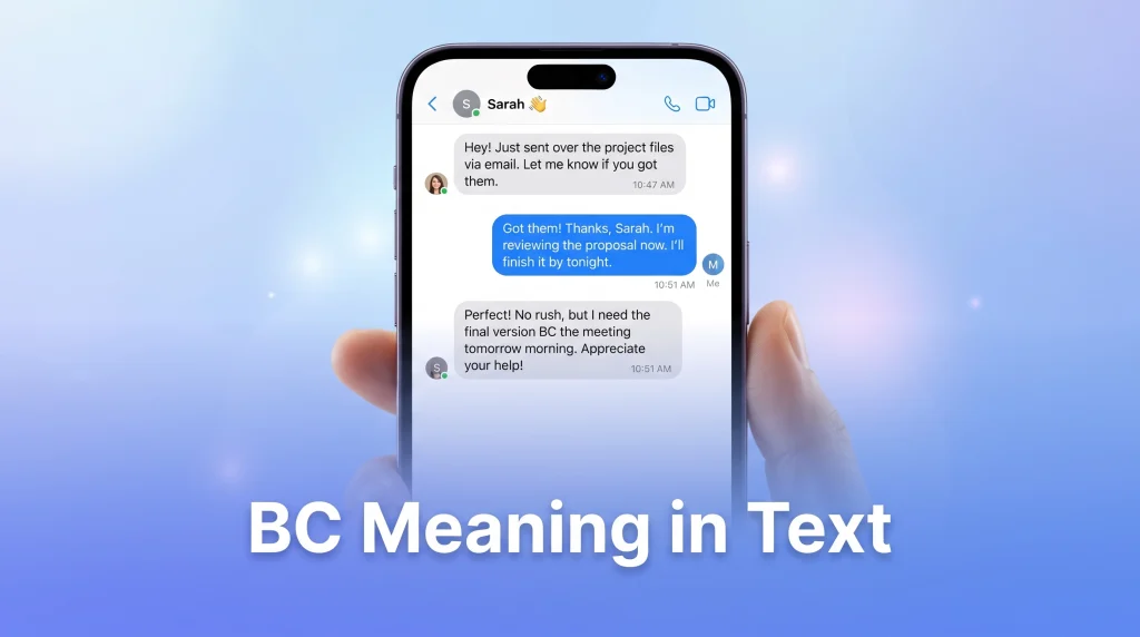 BC Meaning in Text